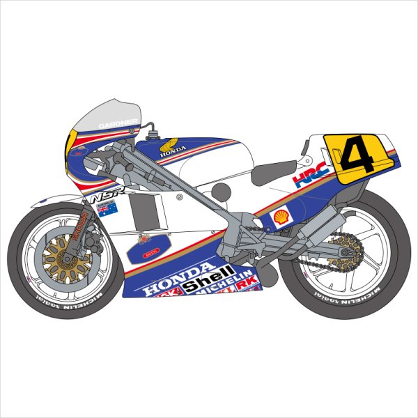 SHUNKO MODELS シュンコウ SHK-D228SE 1/12 ホンダ NSR500 1986 デカールセット タミヤ対応